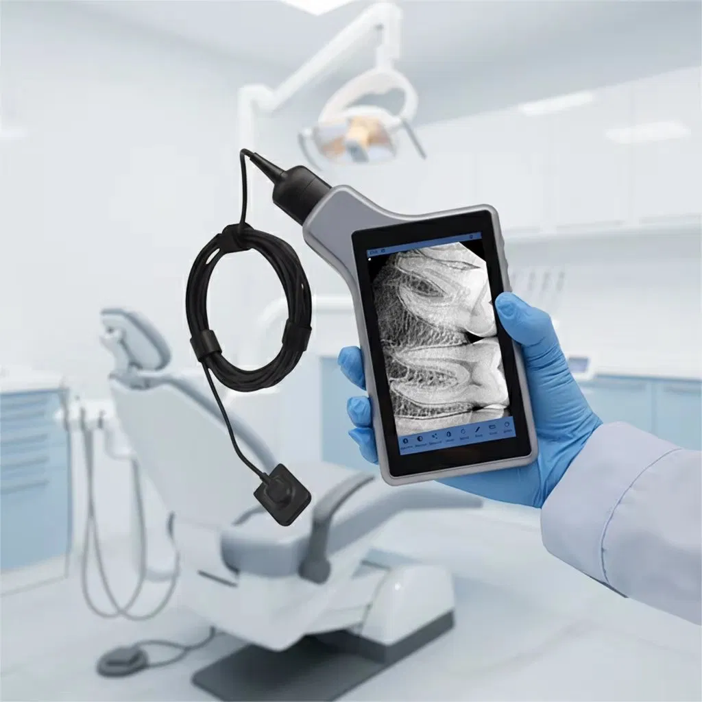 Dental Sensor with Monitor Screen Intra Oral Handheld Imaging System Rvg X Ray Sensor