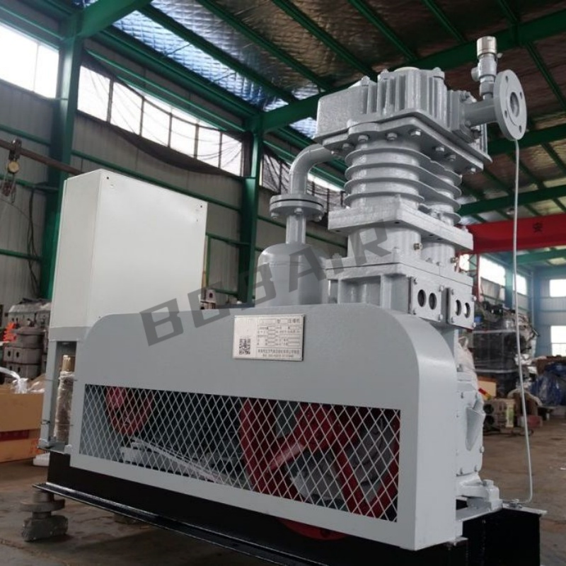 Compressore a pistoni per gas naturale ad alto grado di sicurezza, aspirazione 0,5 bar, scarico 150 bar