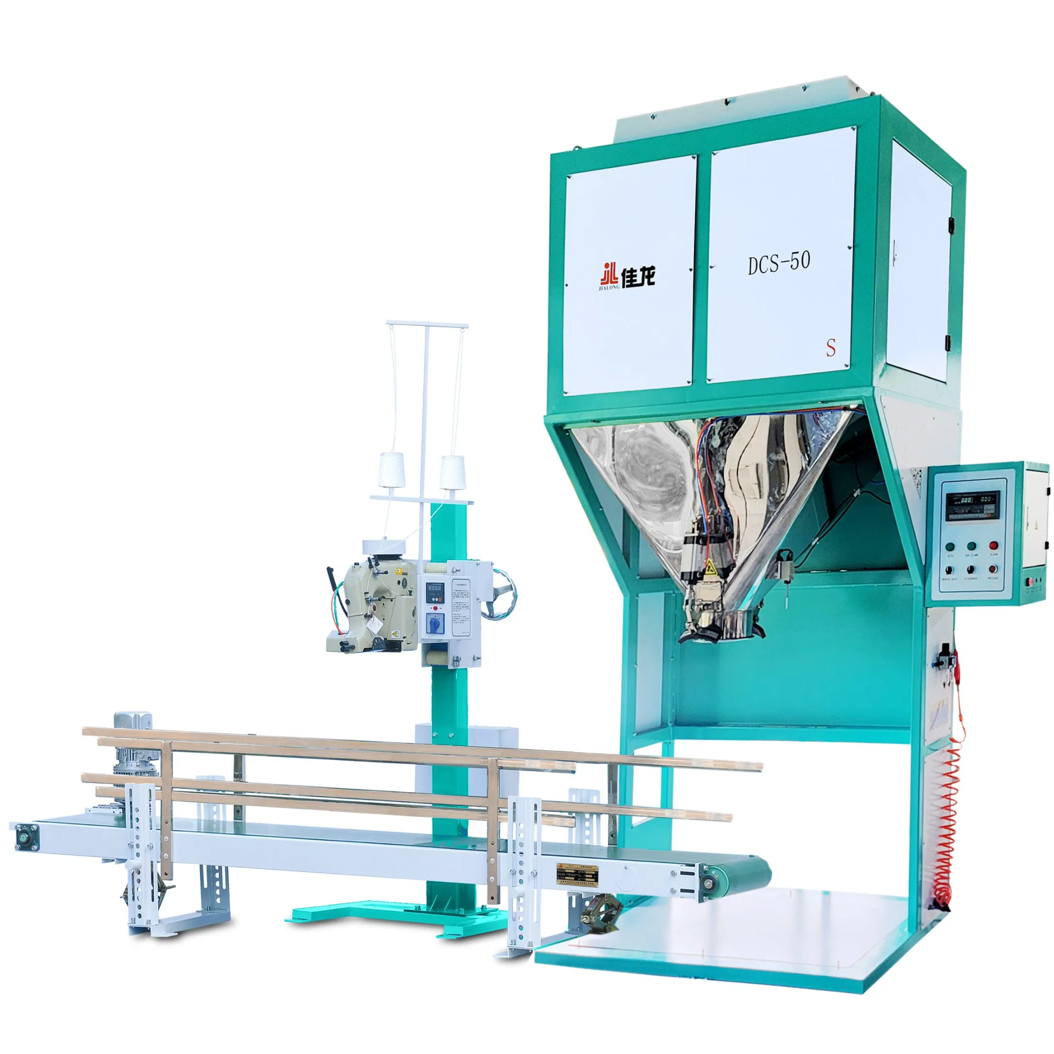 50kg Double Weighing Hoppers Rice Packaging Machine