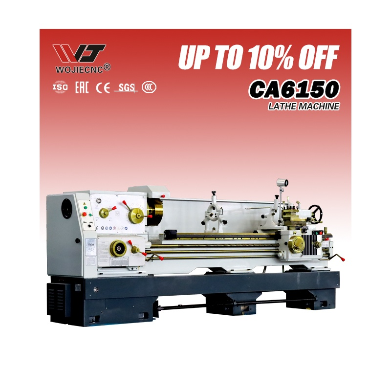 CA6150 Manuelle Flachbett-Horizontaldrehmaschine für Metall