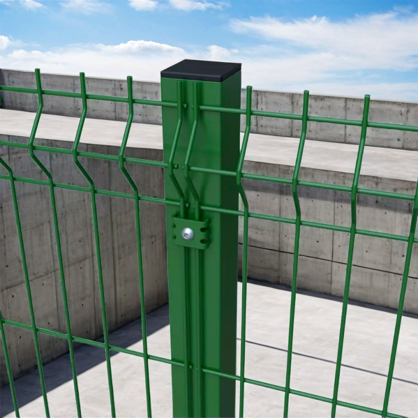 3D Welded Mesh Fence Galvanized 3D Curved Security Fencing Panels Prison Mesh Fencing Powder Coated Welded Fence