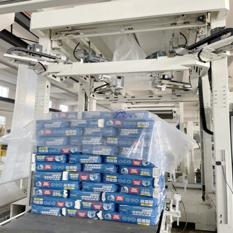 Sistema di Imballaggio con Film Estensibile a Cappuccio Completamente Automatico per Pallet