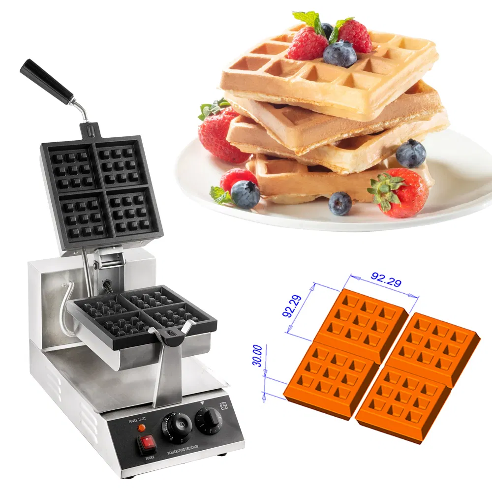 Commercial Electric Square Waffle Maker Customized Waffle Machine with CE