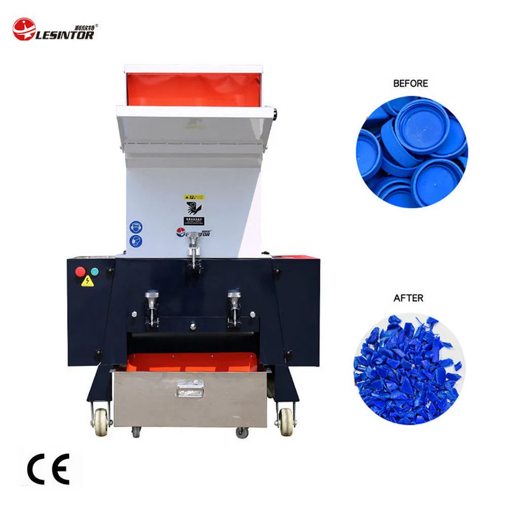 Low Vibration 650 R/Min Shaft Speed Powerful Plastic Crusher Grinding Machine for Engine Oil Buckets