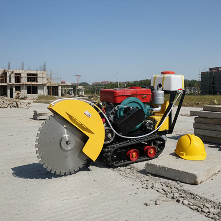 Diesel Milling 1000 mm Automatic Blades Track Cutter Road Cutting Scarifier Gasoline Concrete Road Cutter Asphalt Saw Cutting Machine