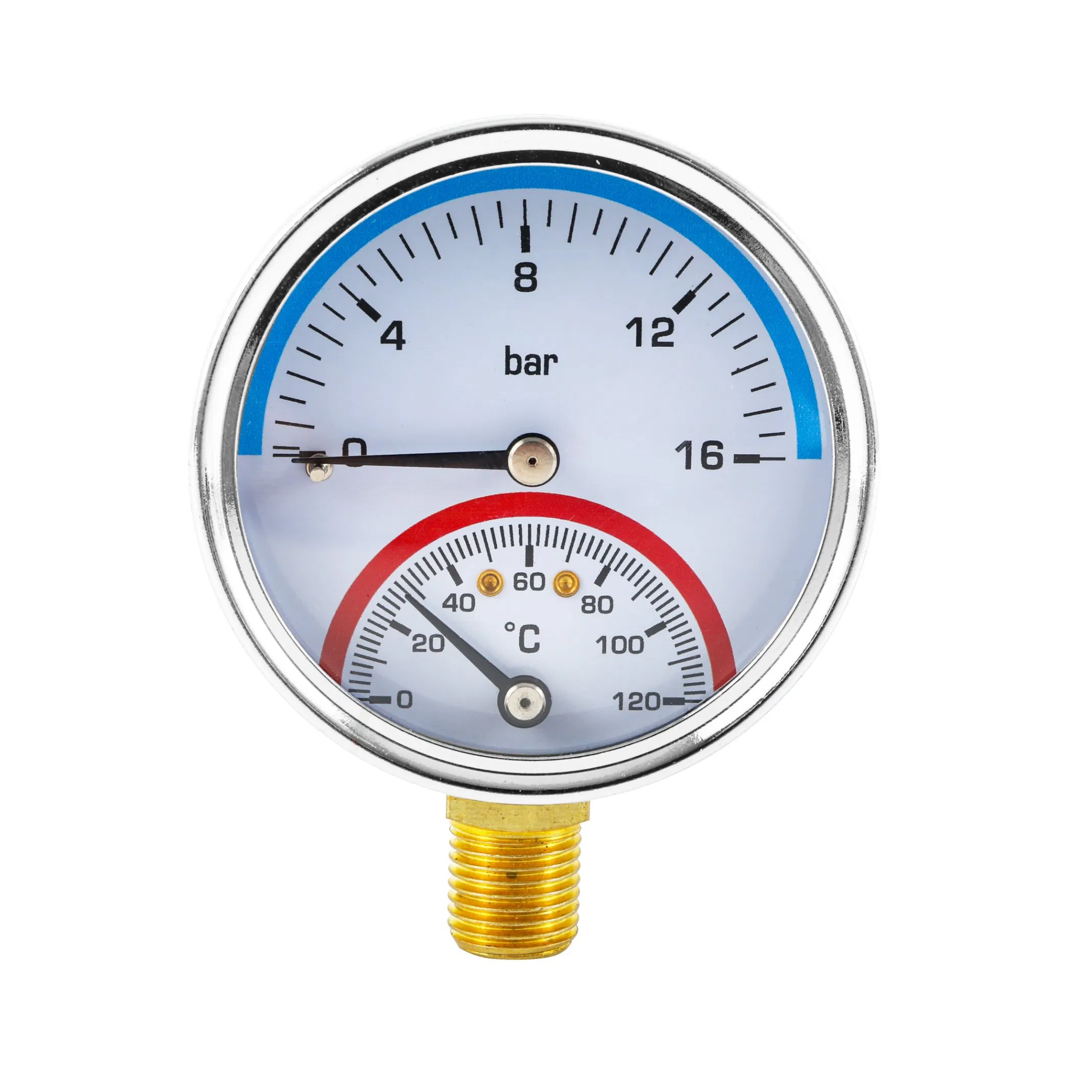 High Precision Pointer Display Temperature and Pressure Gauge for Industrial Use