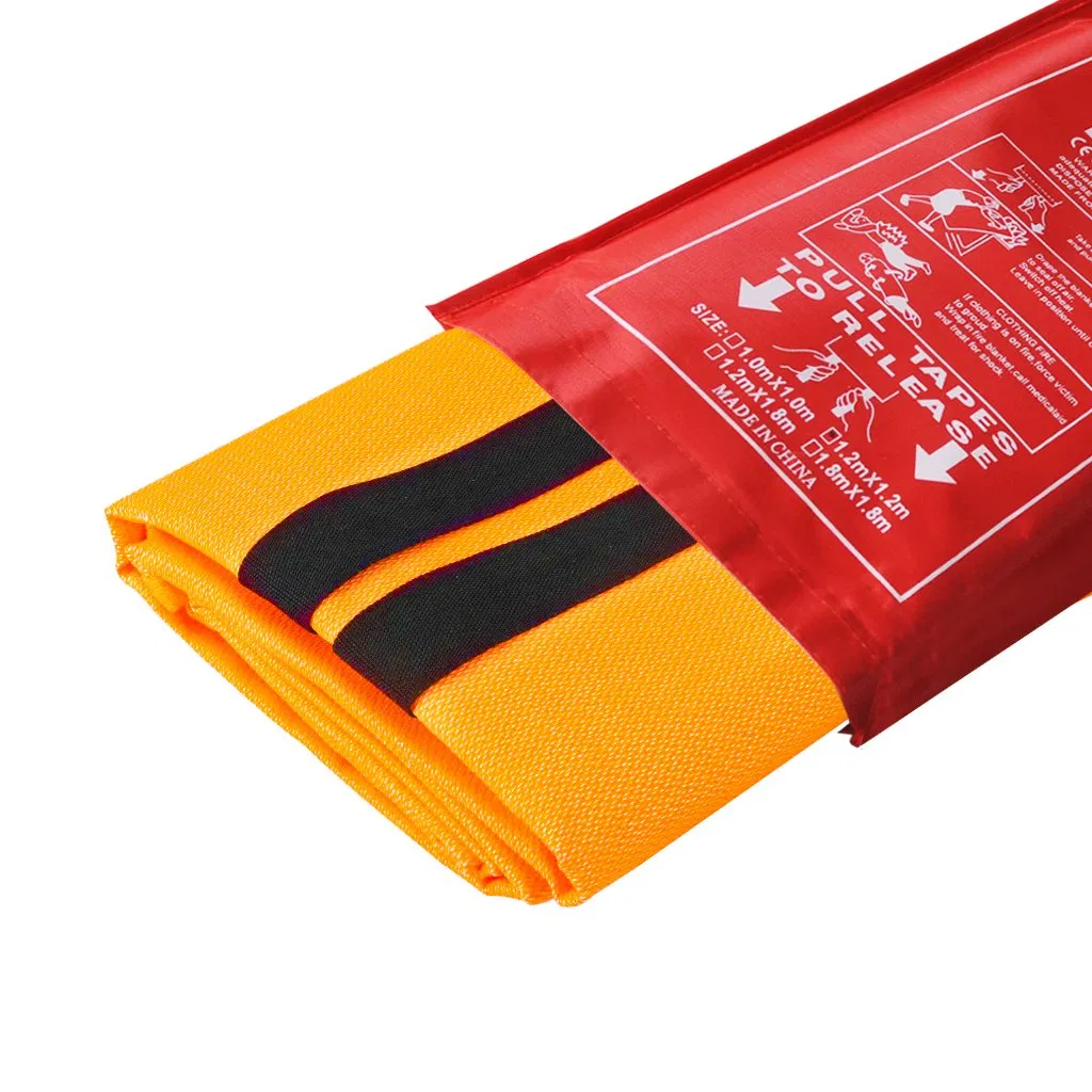 CE Certified Silicone Coated Fiberglass Fabric Fire Blanket for Safety Protection