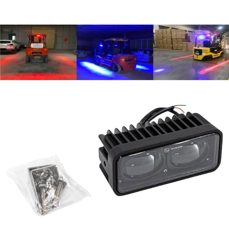 9-80V Red Forklift Safety Zone Lamp for Harsh Conditions Pedestrian Alarming