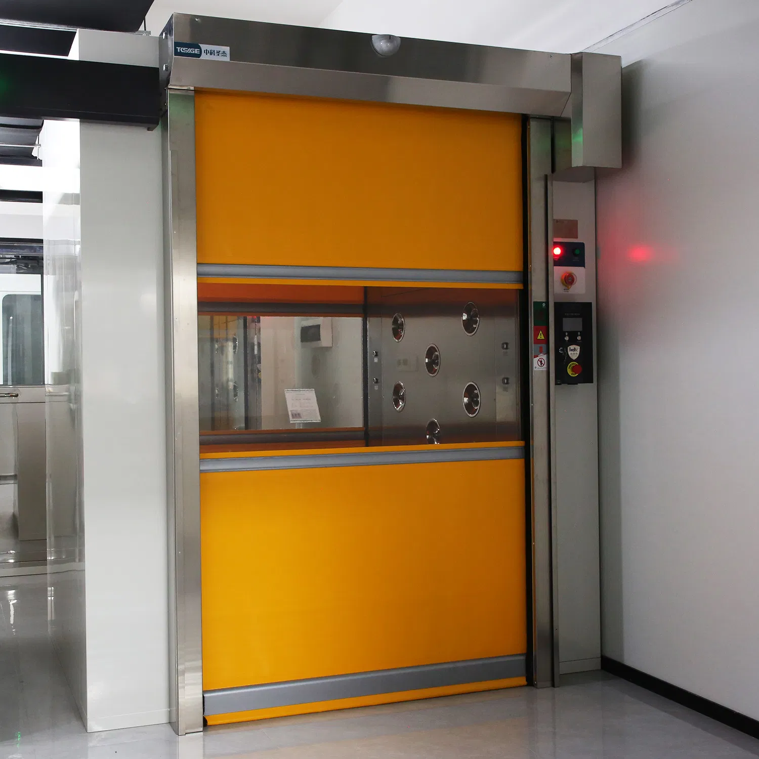 Multiple Models of GMP-Compliant Air Shower Rooms for Cleanrooms, Cargo Air Shower with Automatic Sliding Door