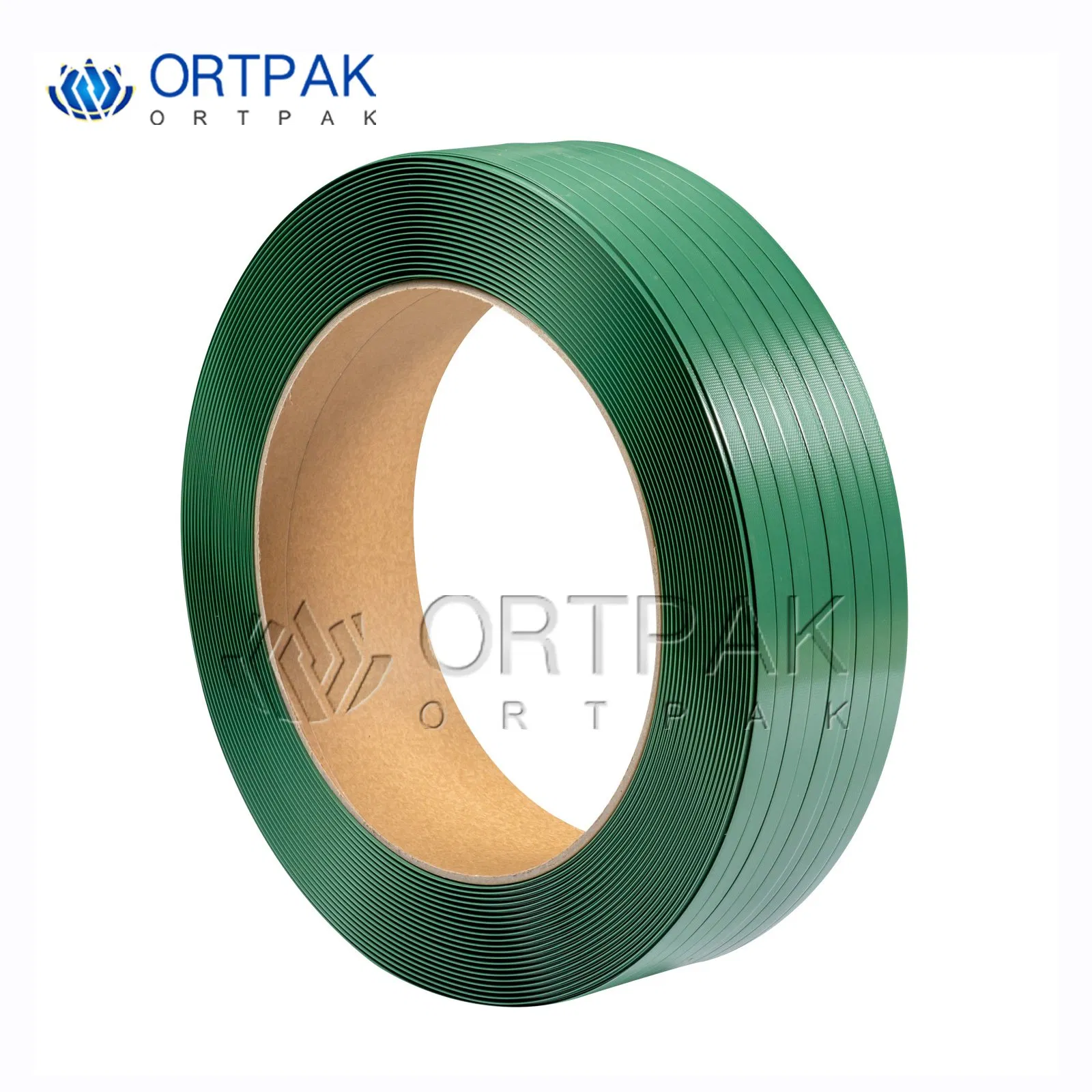 9-32 mm Cinghia in poliestere verde e nera personalizzata ad alta resistenza per uso manuale e meccanico