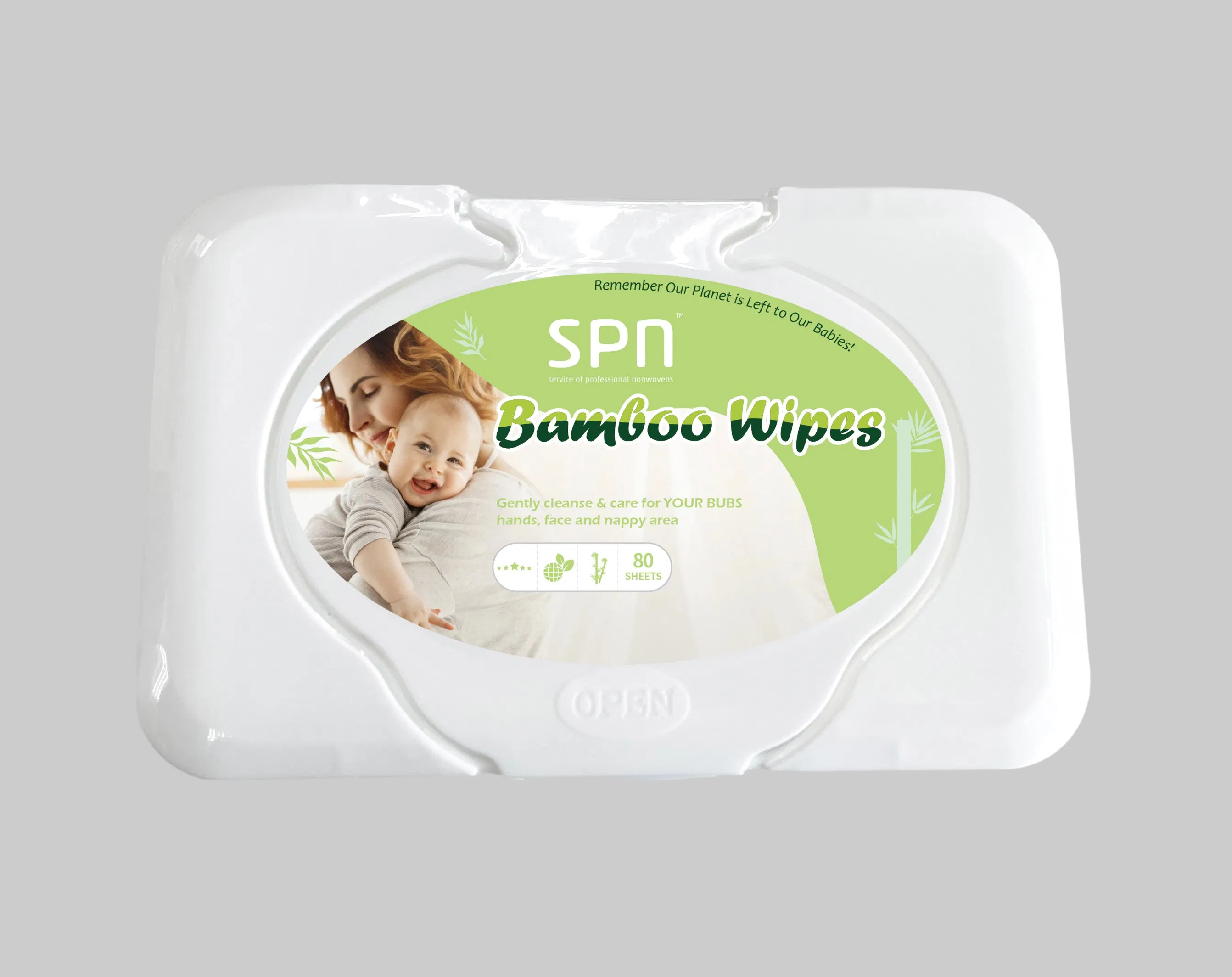 Bamboo Cotton Baby Wet Tissue Hand Face Wipe