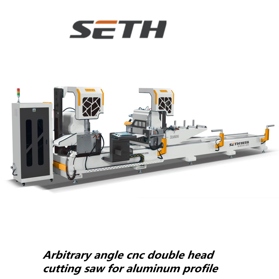 Arbitrary Angle CNC Double Head Mitre Saw for Aluminum Profile, Curtain Wall Making, Auto Parts and Construction Industry Cutting