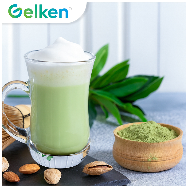 Polvere di Matcha per Bubble Tea a Texture Fine per Bevande Fredde Shakerate Ricco Umami