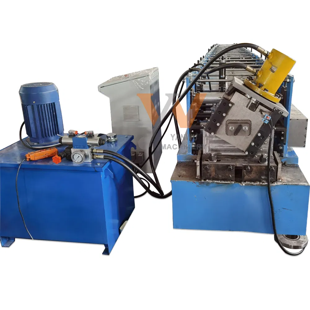Yanwu Automatic Down Pipe Making Machine Gutter Elbow Metal Downspout Roll Forming Machine