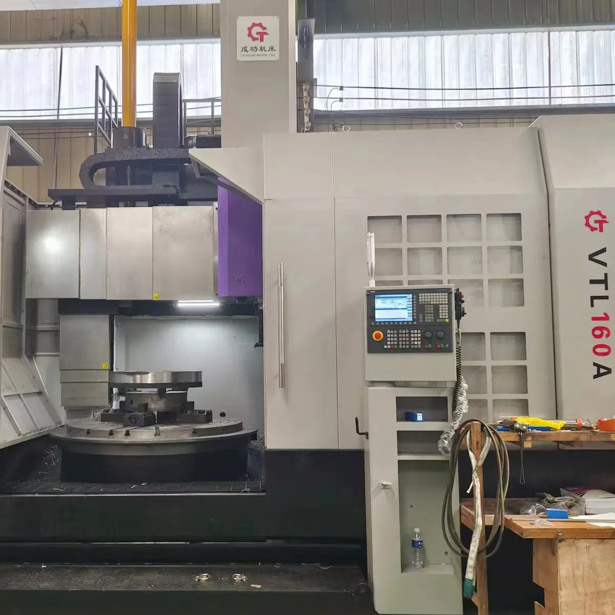 Torno vertical de columna CNC Vtl160A para máquina herramienta
