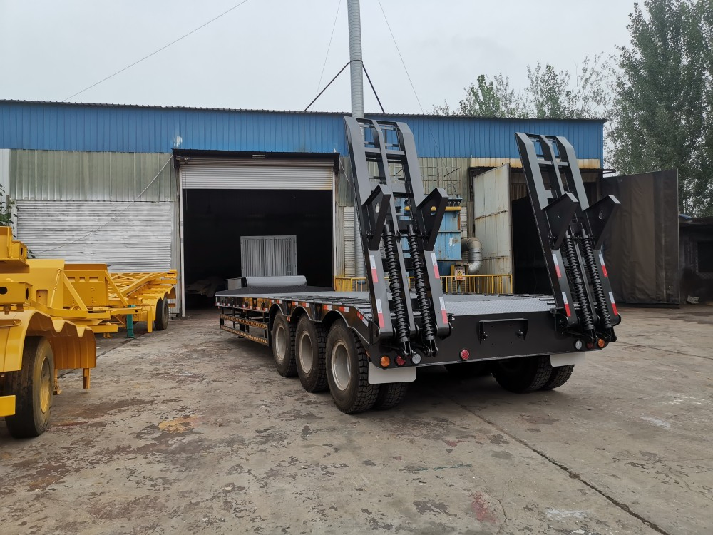 2/3/4 Assi 50/60/80/100 Ton Semirimorchio Super-Basso a Pianale Ribassato Semirimorchio Camion Lowbed Lowboy Caricatore