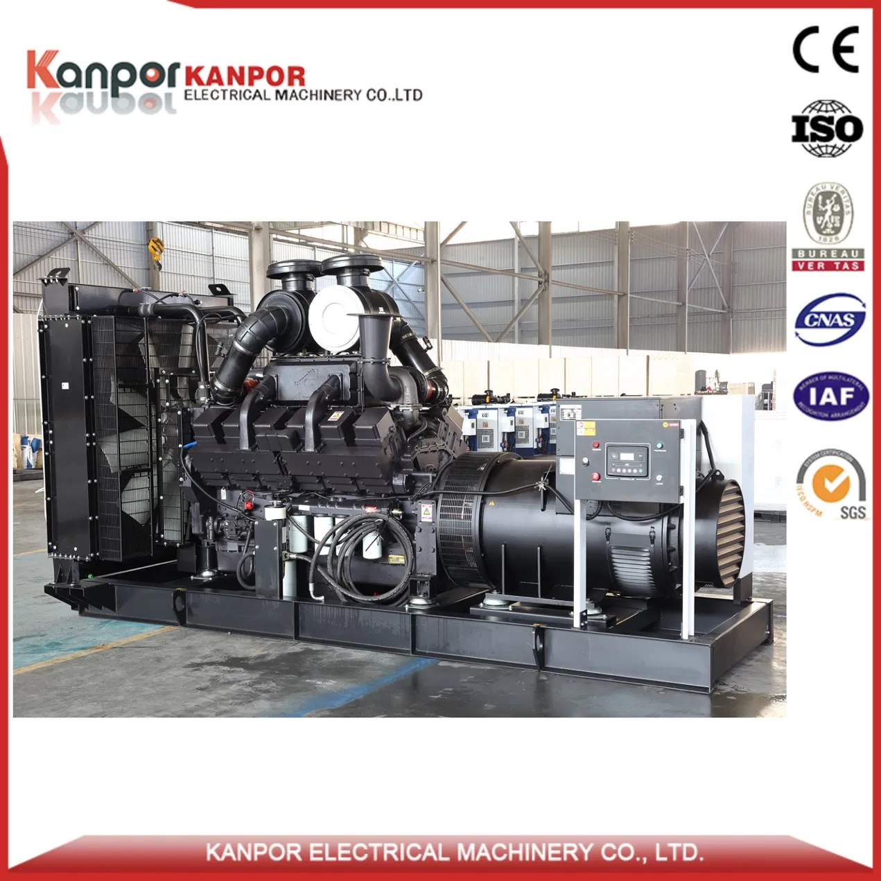 CE Kanpor 1000kVA Diesel Generator Set 800kw 1000kw Silent Open Type