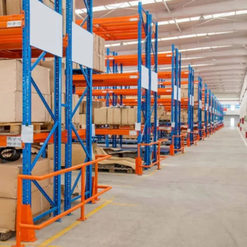 Sistema de estanterías para palets de acero para almacenes, estantería metálica selectiva