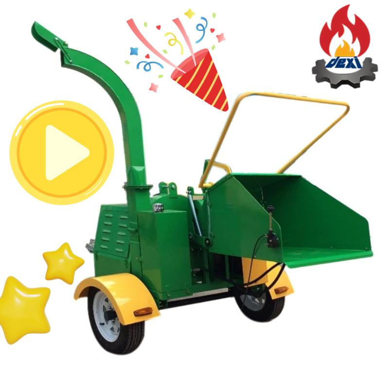 Mobile Diesel Engine Wood Chipper with 22HP, 40HP Diesel Engine