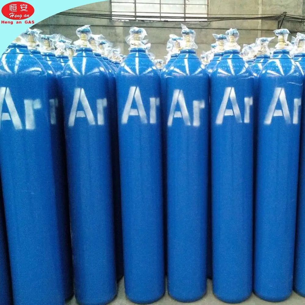 Bombola di gas argon 99,999% in acciaio senza saldatura ad alta pressione da 40L