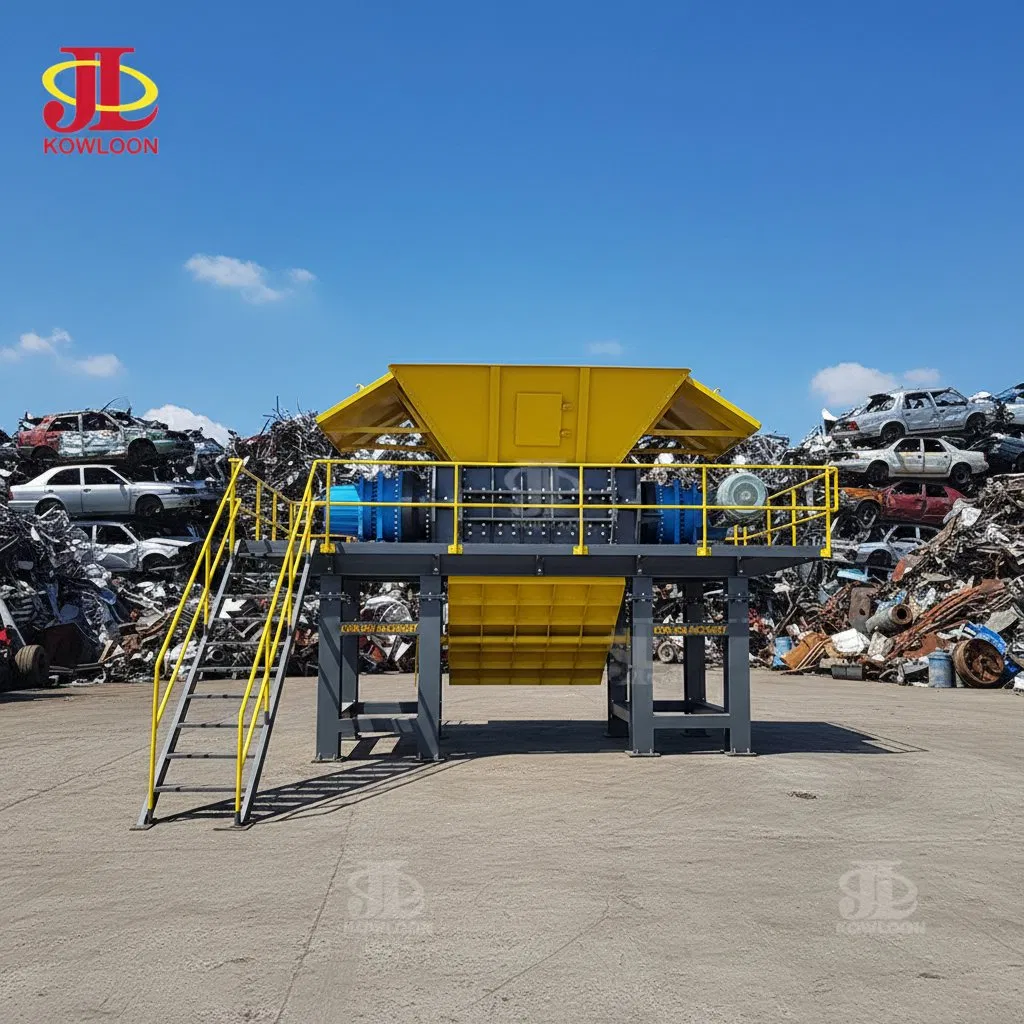 Trituratore Metallico a Risparmio Energetico Frantoio per Tetti in Acciaio Trituratore di Veicoli Rottamati