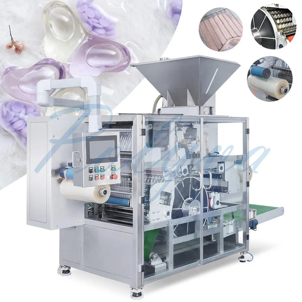 Polyva Macchina confezionatrice per detersivo liquido in capsule monodose per lavatrice con camere multiple