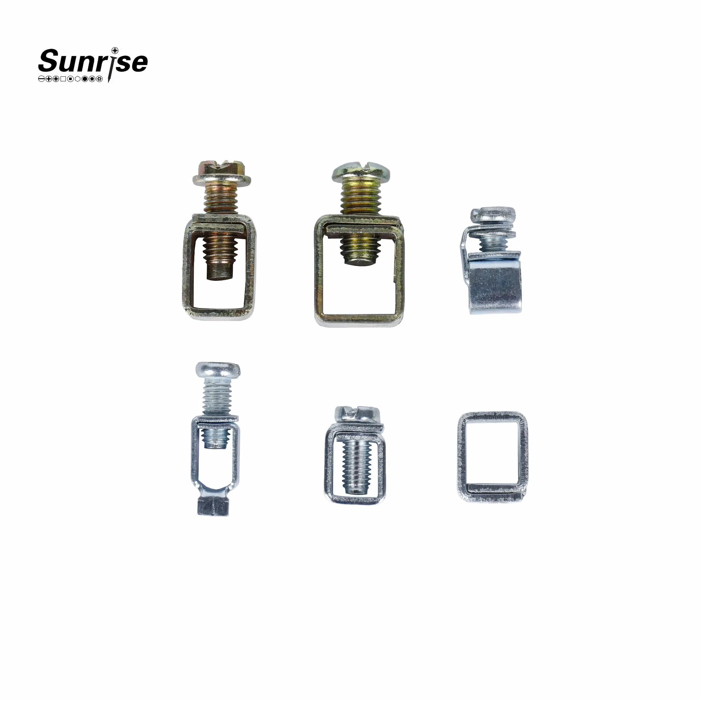 Socket Parts Cable Metal Clamp Terminal Screws with Terminal Cage for Electrical Equipment