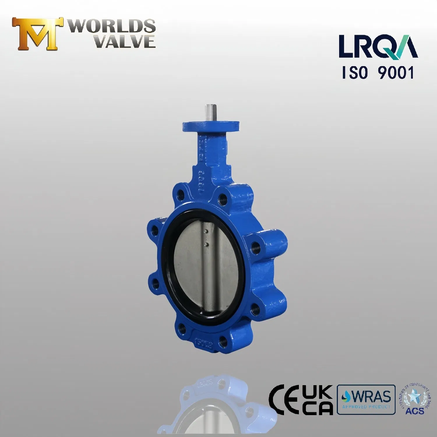 Cast Iron Ductile Iron 150lb Lug Type Resilient Seated Butterfly Valve with Lever/Gearbox