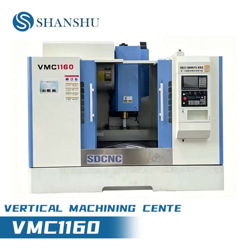 Vmc1160 3-Achsen vertikales CNC-Bearbeitungszentrum 8000 U/min BT40 Werkzeugmagazin
