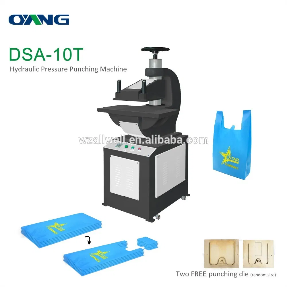 Non Woven T-Shirt Bag Hydraulic Hole Punching Production Line