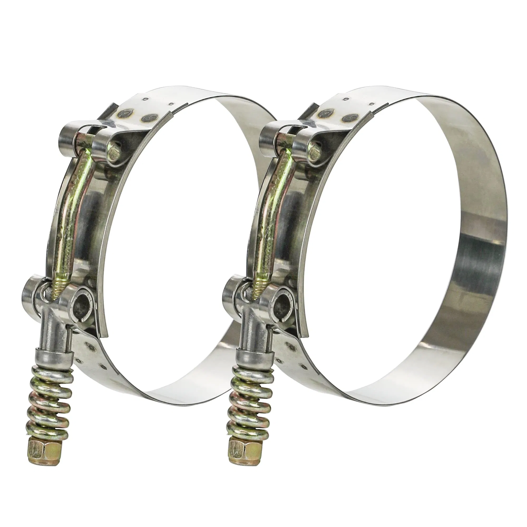 Stainless Steel 304 T-Bolt Intercooler Hose Clamp with Spring