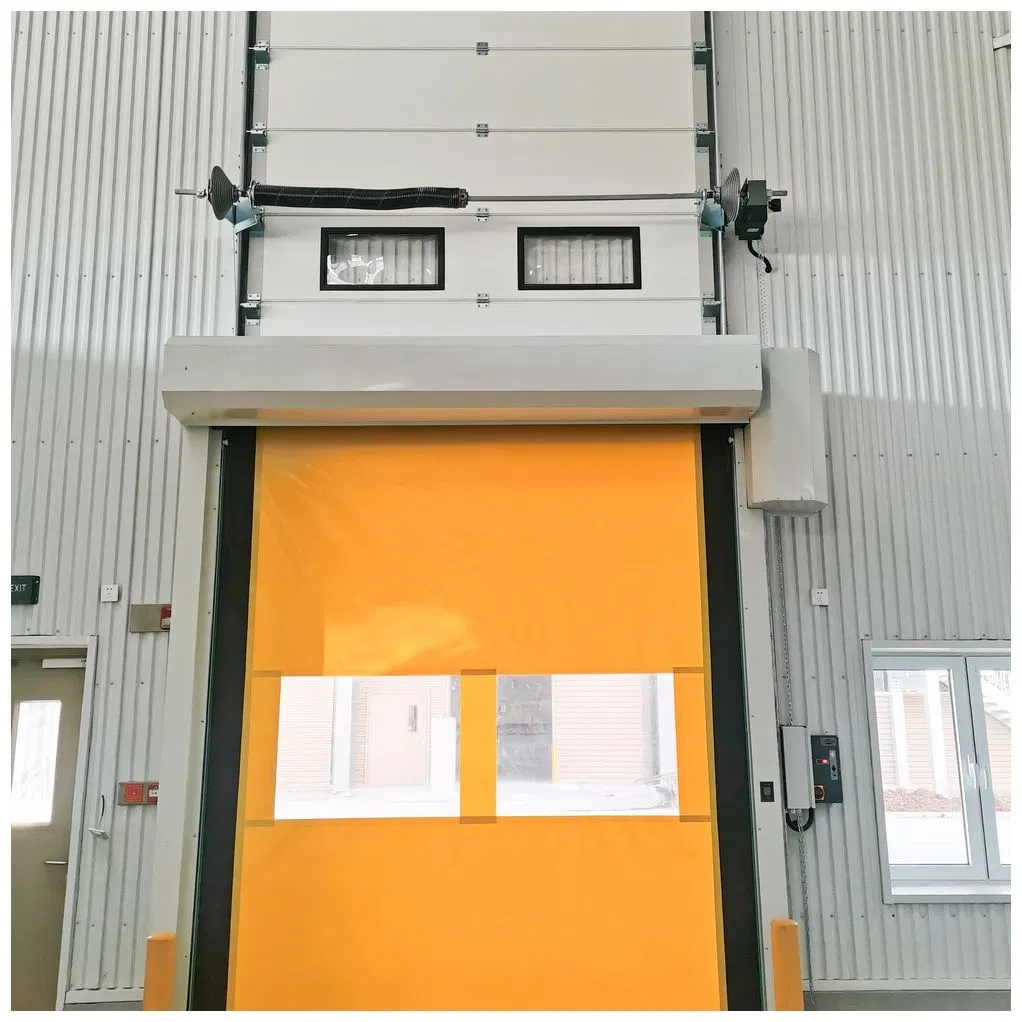 Fastlink High Quality Logistic PVC Intelligent Control Mechanical Premium Insulation Exterior High Speed Rolling Shutter