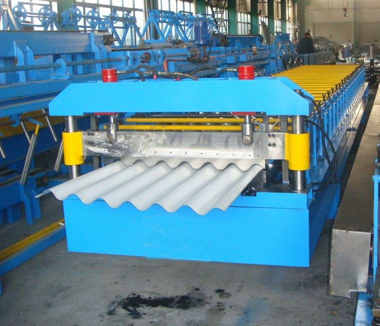 Metall / Eisen / Aluminium Farbe Stahl Ibr / Wellblechdach / Dach / Wand / Ziegelplatte Blech Kaltwalzprofilieranlage mit CE-Zertifikat