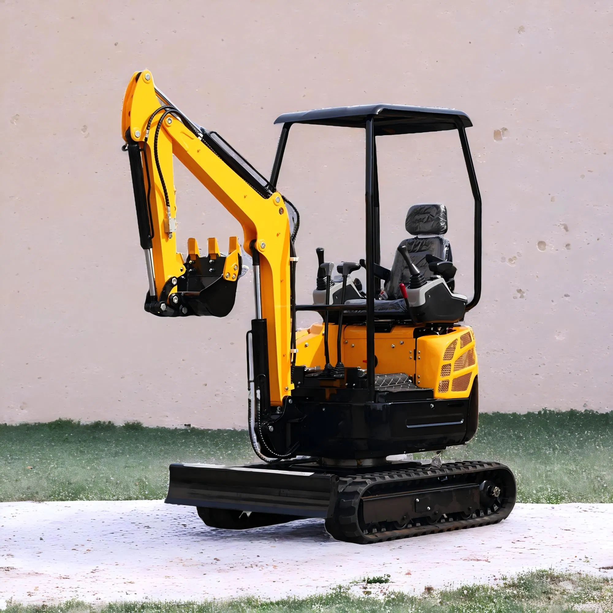 1 Ton Mini Excavator CE Certified Rubber Track Digger