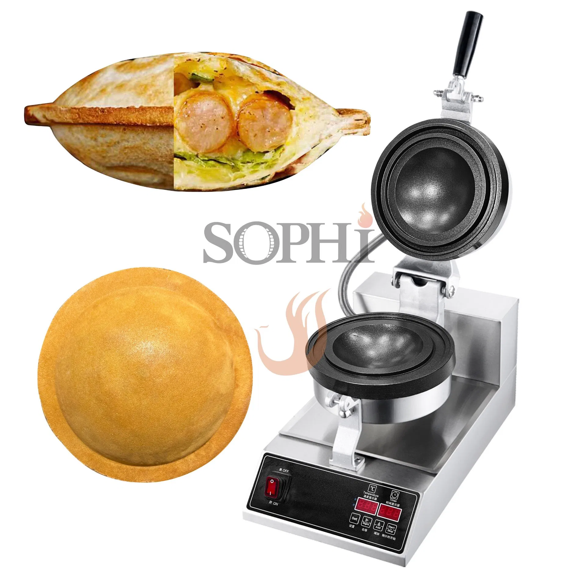 Machine à hamburgers UFO pour panini et glace avec logo personnalisé