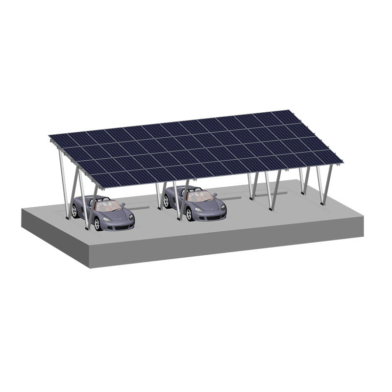 Fast Installation Waterproof Solar Parking System Racking Aluminum PV Solar Carport