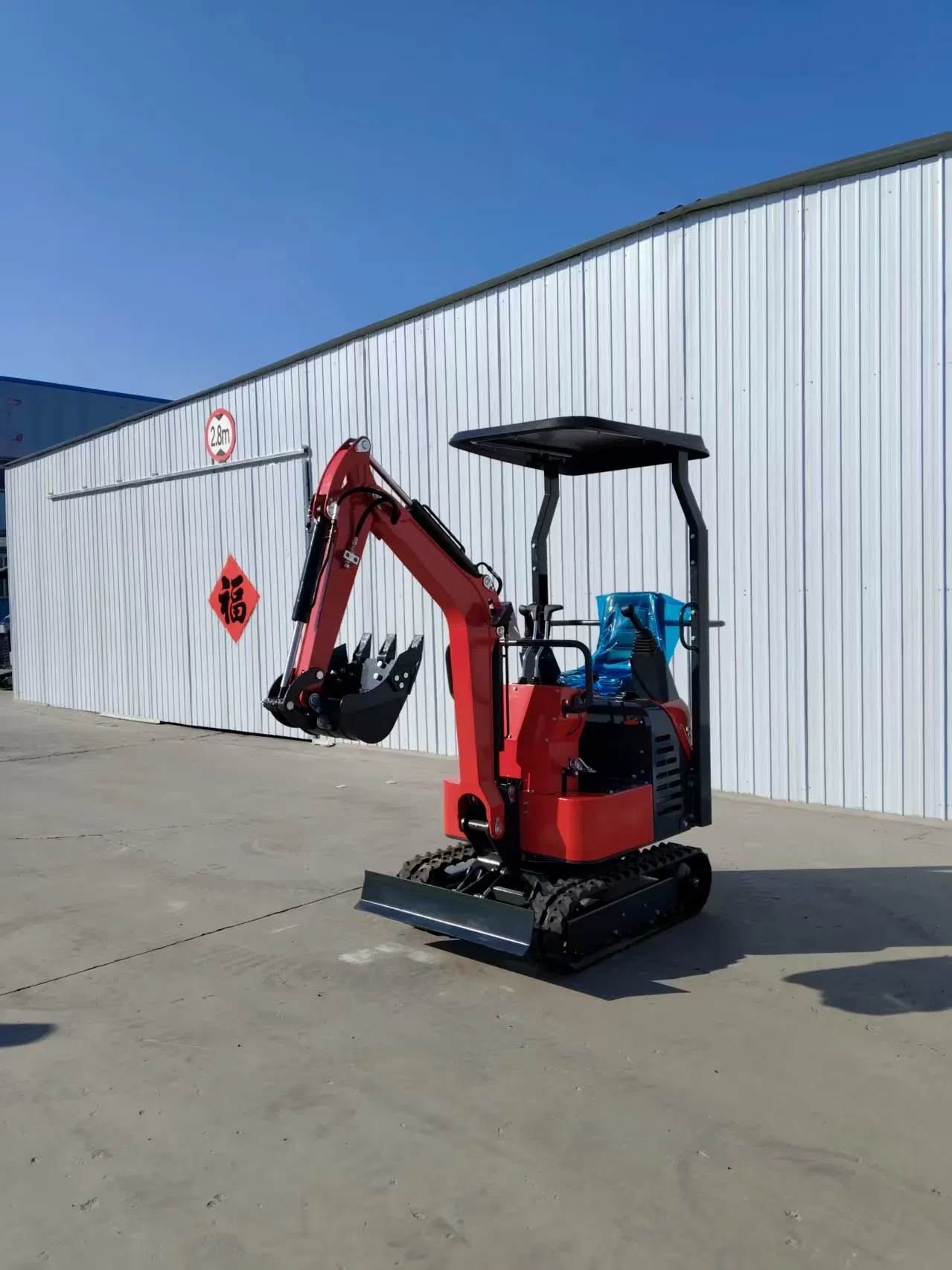 CE and EPA Approved 1 Ton Hydraulic Rubber Crawler Mini Excavator