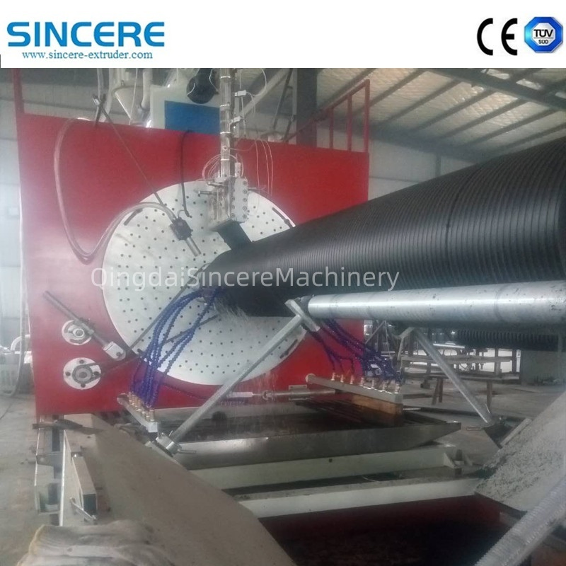 PE PP HDPE Plastic Water Gas Supply Drainage Solid Wall Pipe Hose Tube Production Extrusion Line Extruder Machine