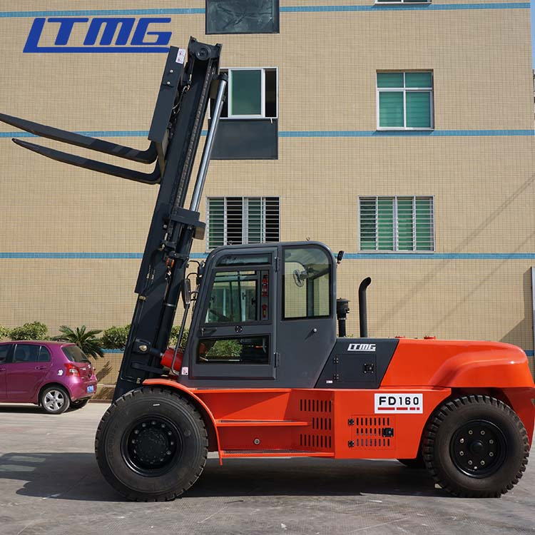 16 Ton FD160 Large Capacity Diesel Forklift with Fork Positioner