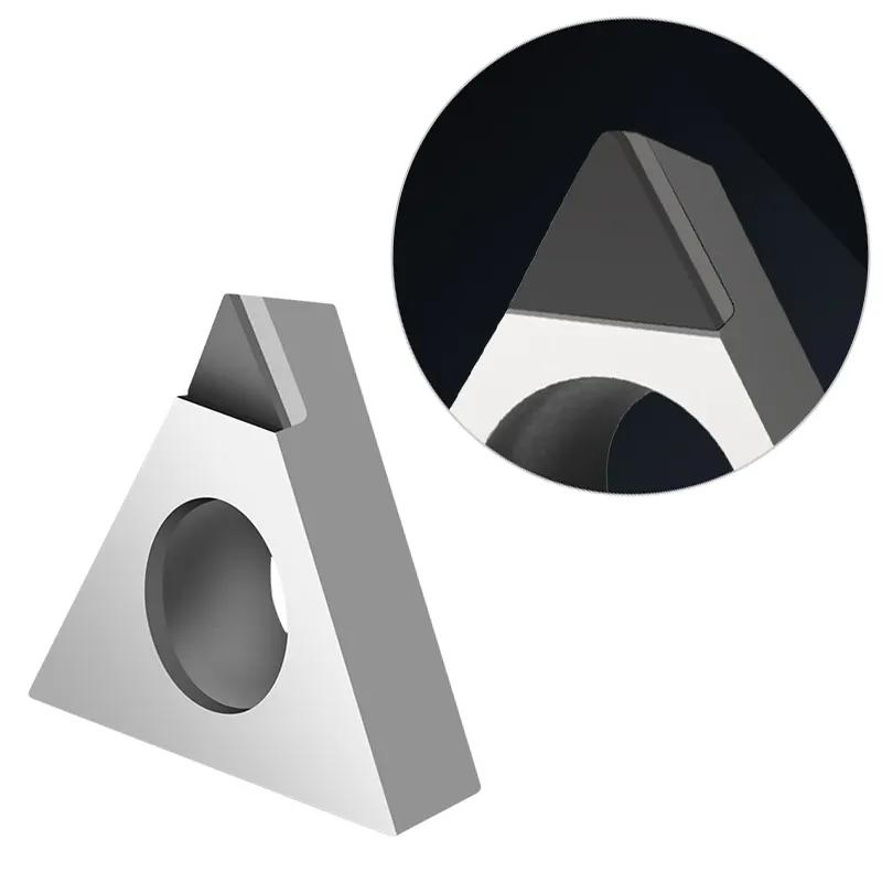 Inserti in CBN PCD diamantati personalizzati per tornitura CNC su alluminio