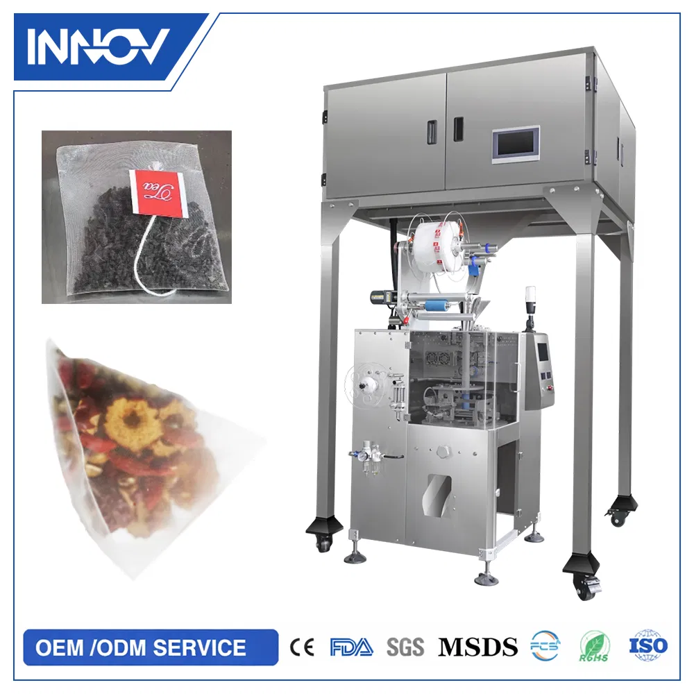 High Speed Inner and Outer Tea Bag Filling Sealing Pack Manufacturing Machine Sachet Square Tea Bags Packing Production Machine