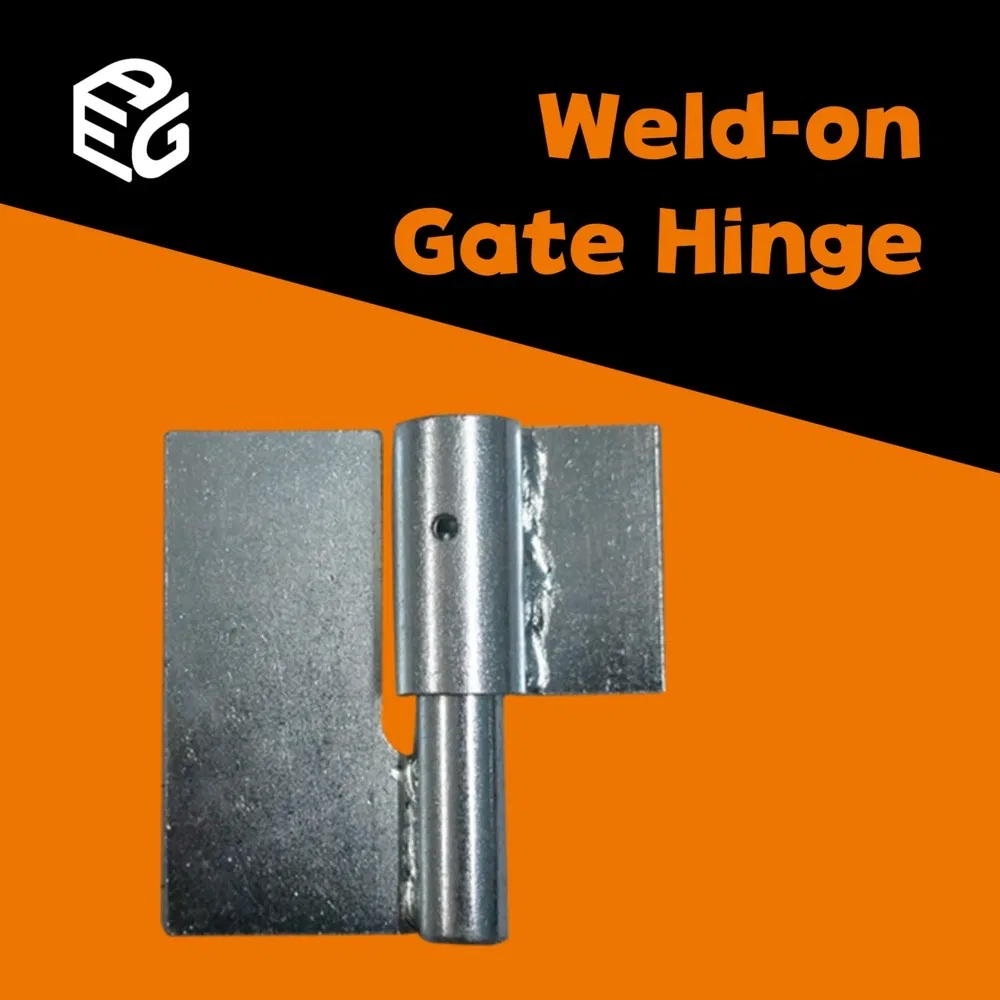 Welded Gate Hinge - 3.5"× 3.375" 3.8mm Steel Left Hand