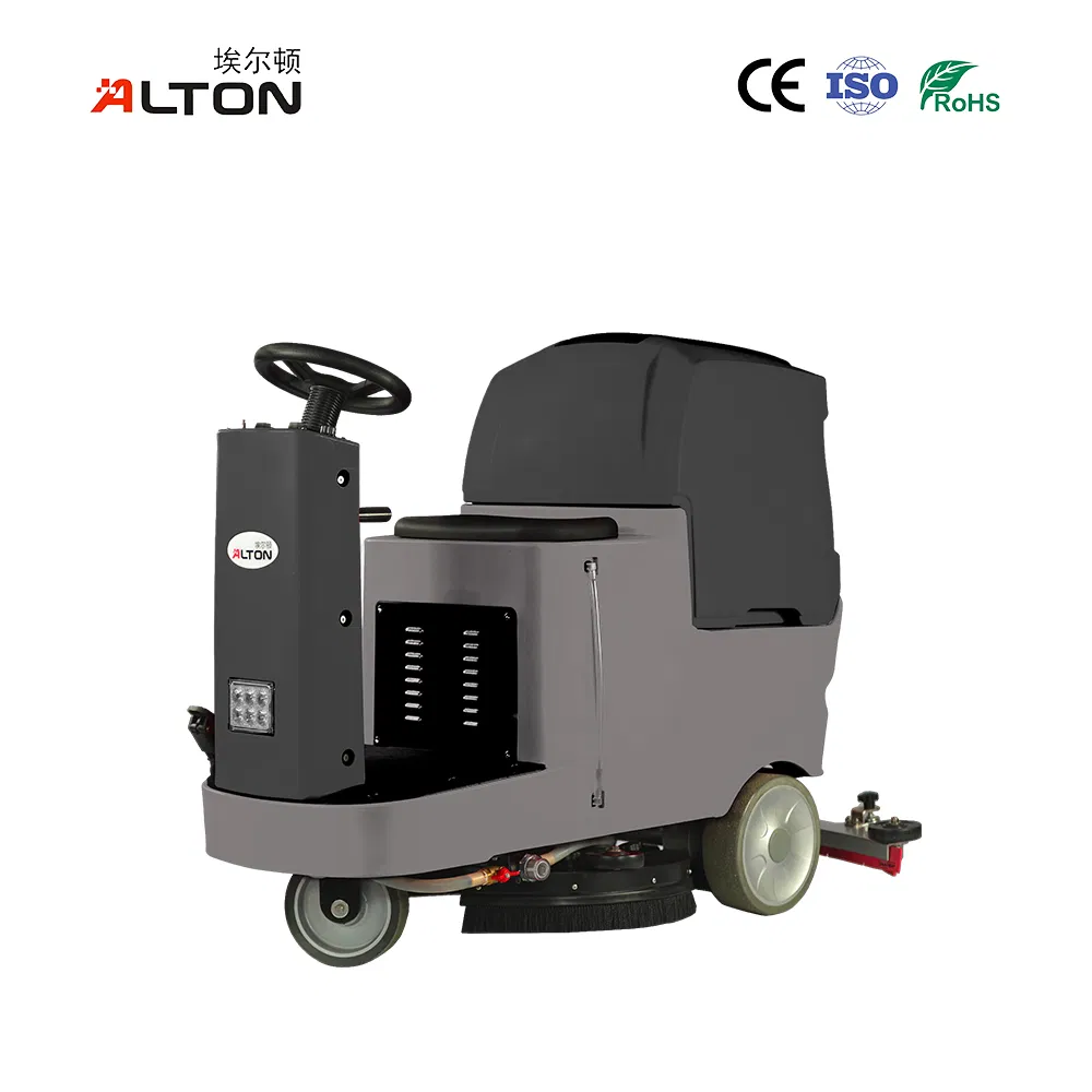 Alton A-7R RoHS Auto Industrial Ride-On Floor Scrubber, Battery Electric Tile Floor Washing Cleaning Machine