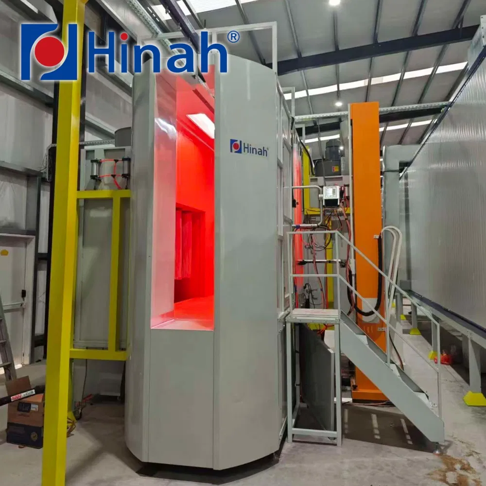 Overhead Chain Automatic Powder Coating Line for Sheet Metal Hardware Fence Pipe Auto Parts Electrostatic Spraying Machine
