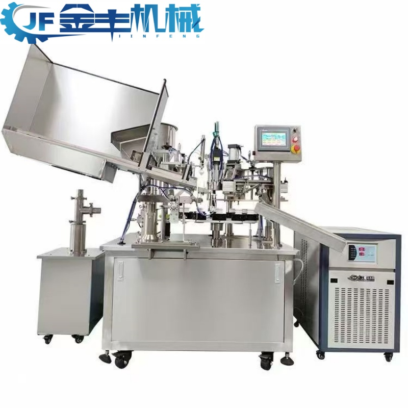 Fully Automatic Liquid Oil Cream Liquid Soap Tube Filling Machine, Lotion Filling Mixing Making Machine with Heating Non-Heating Function