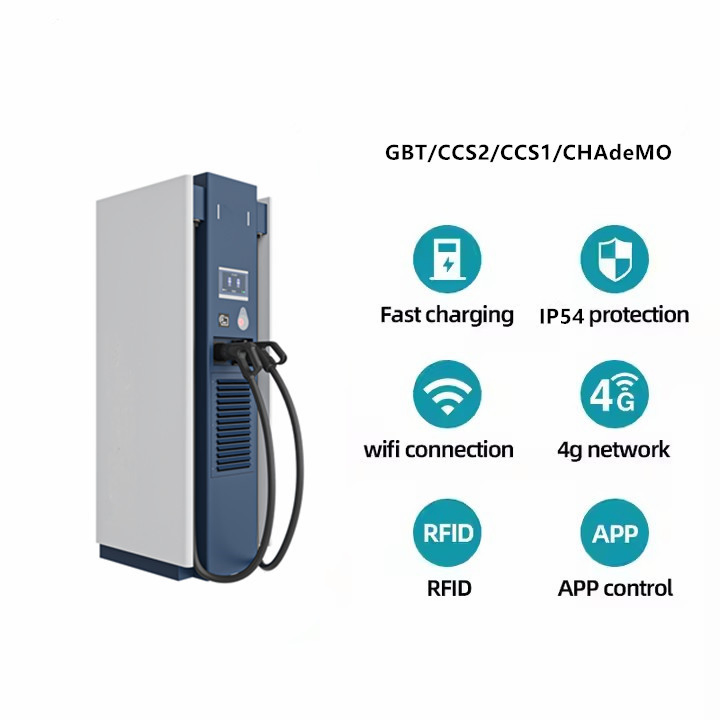 Stazione di ricarica rapida DC per veicoli elettrici 80kw 160kw Gbt CCS2 per uso commerciale