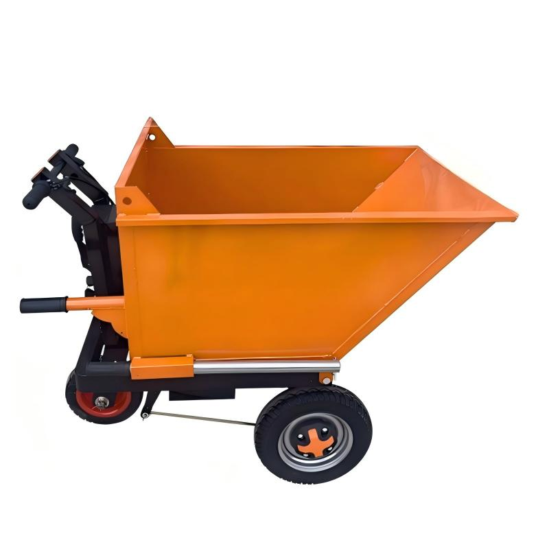 All-Terrain Electric Platform Truck for Load Transport Across Rugged Terrain
