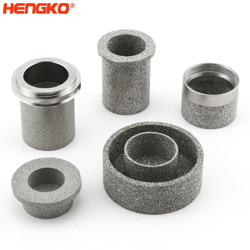 Poröses Metallelement 316L gesinterter Edelstahl 0,2 bis 120 µm Becherfilter