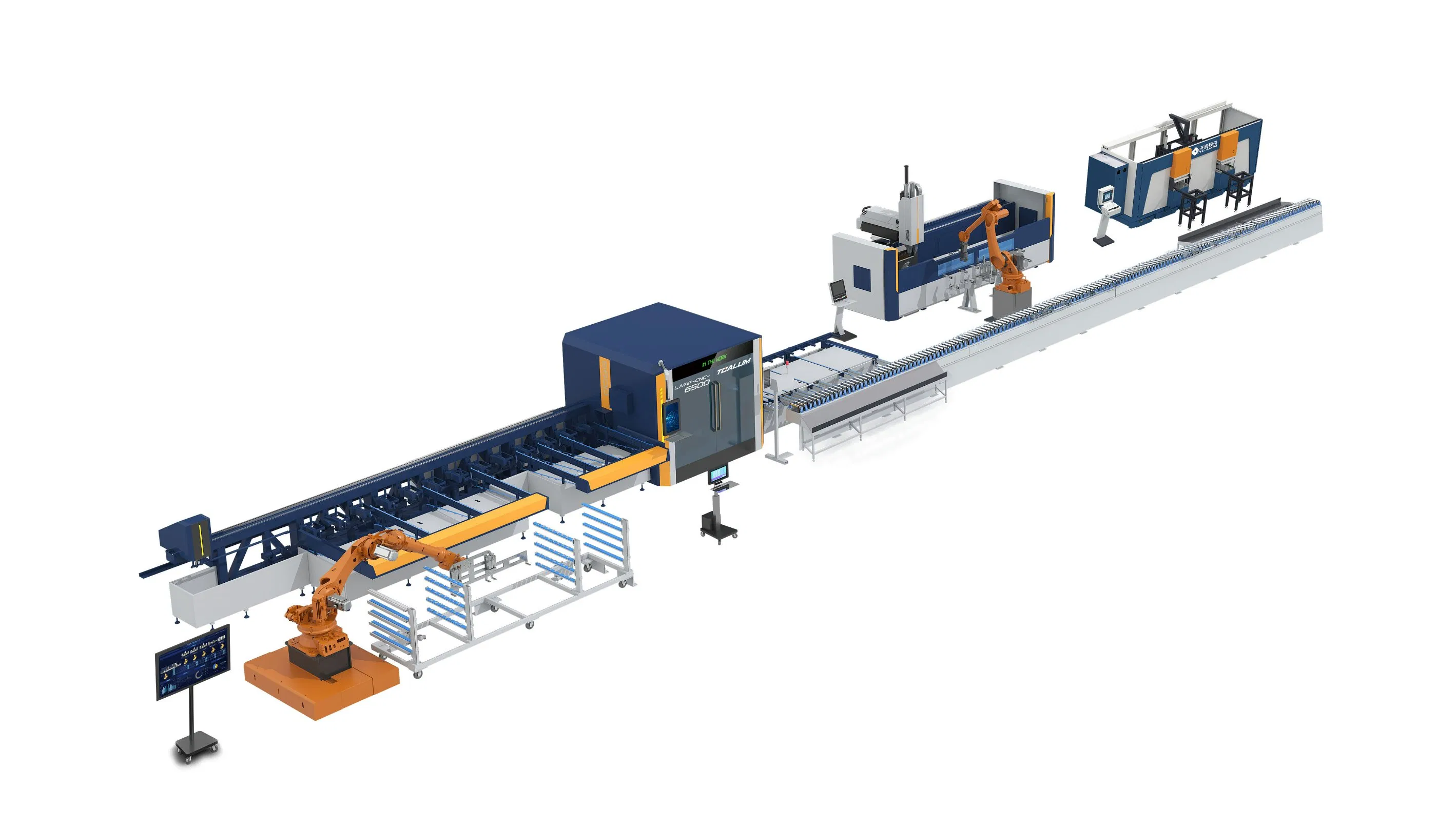 Linea di produzione flessibile ad alta efficienza per la produzione su larga scala di finestre e porte