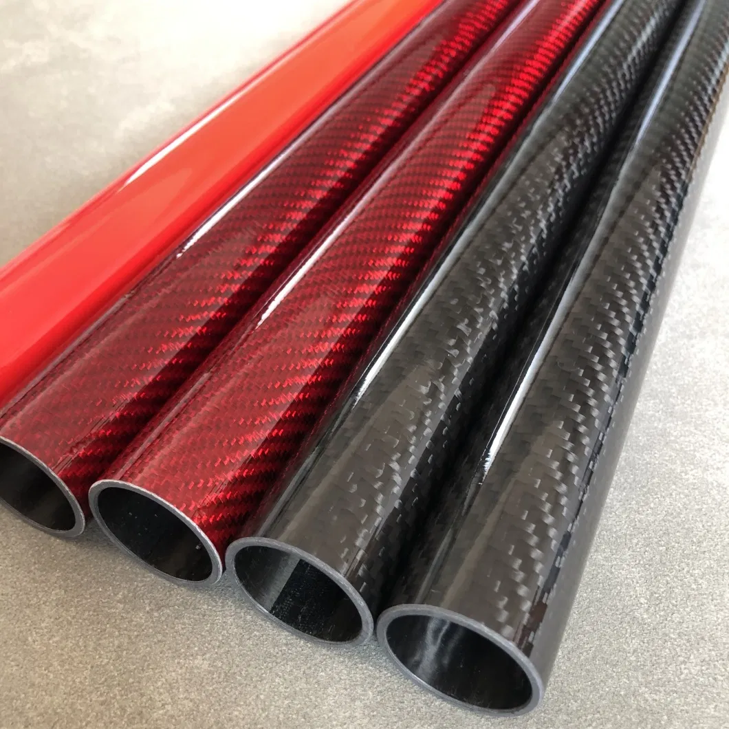 High Glossy 3K Telescopic 1m Carbon Fiber Round Tubes for Paddle